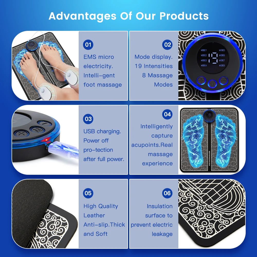 Muscle Stimulation Mat for Pain Relief & Blood Circulation