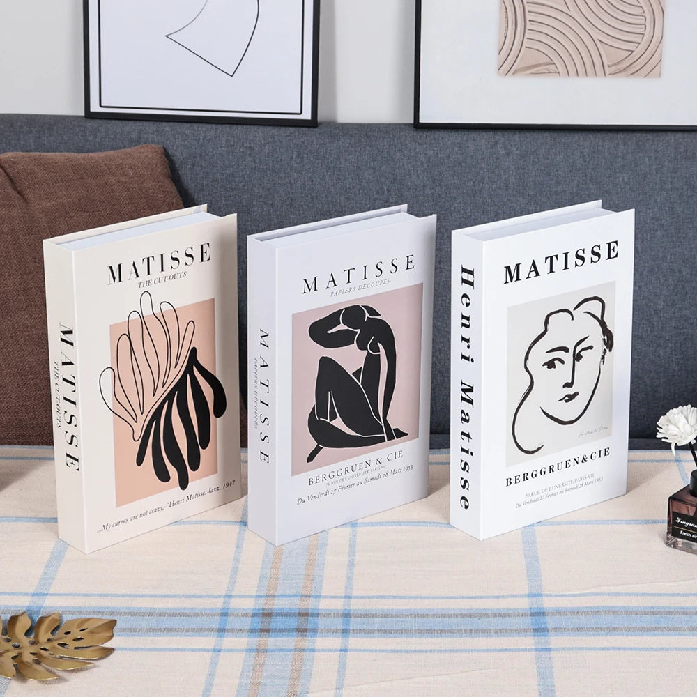 3PCS Fashion Decorative Fake Books