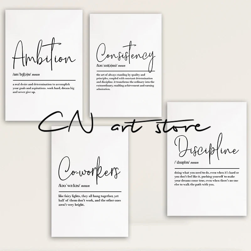 Motivational Quotes Canvas Wall Art