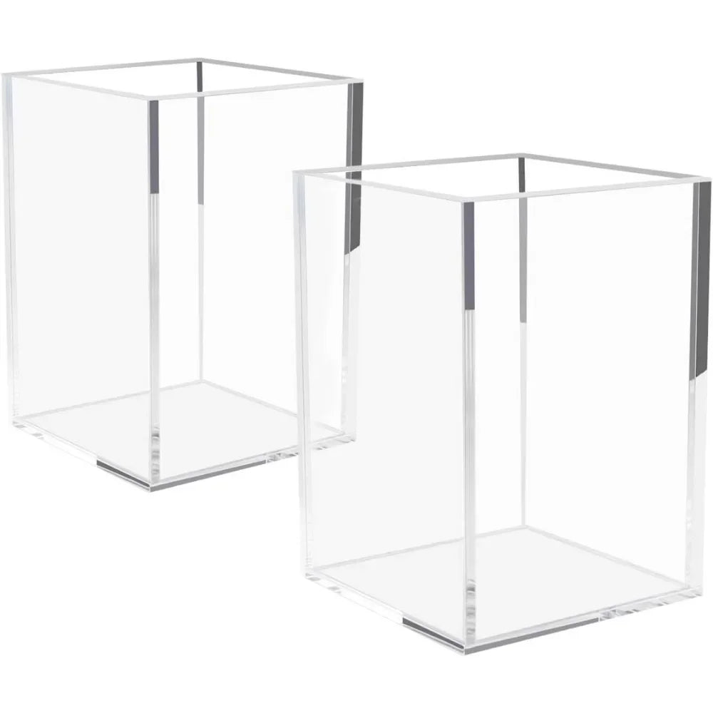 Black Acrylic Pen Holder 2-Pack