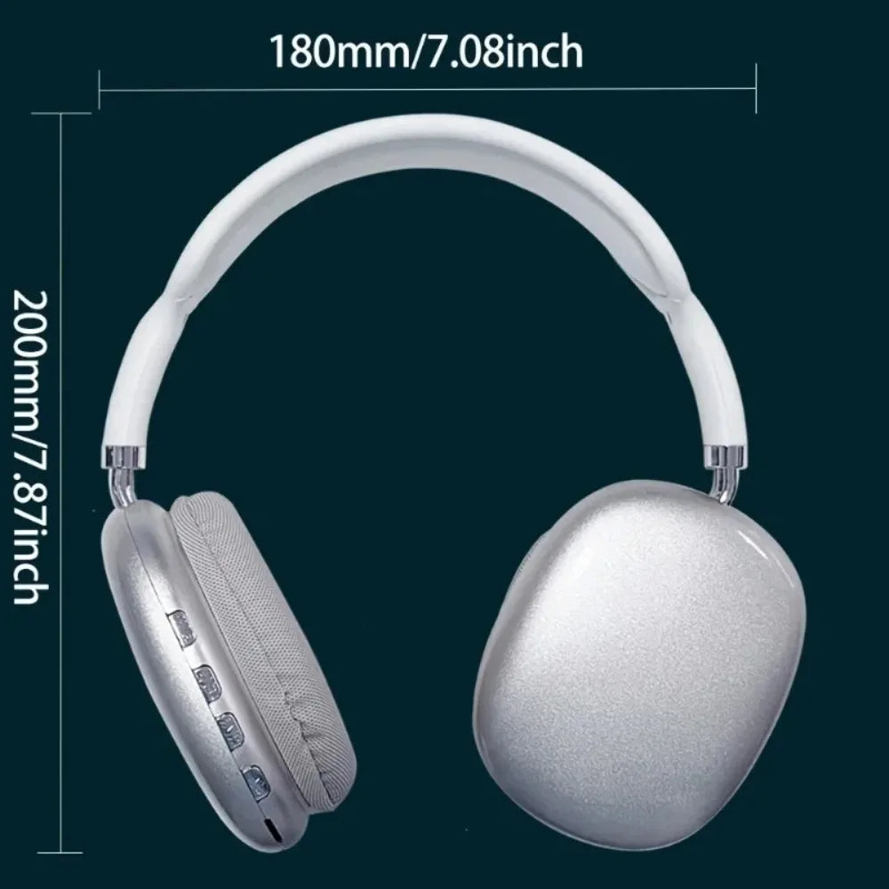 P9 Wireless Bluetooth Headphones – Noise Cancelling Over-Ear Headset with Mic