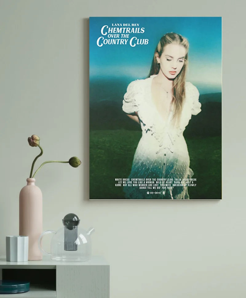 Lana Del Rey Music Album Canvas Poster