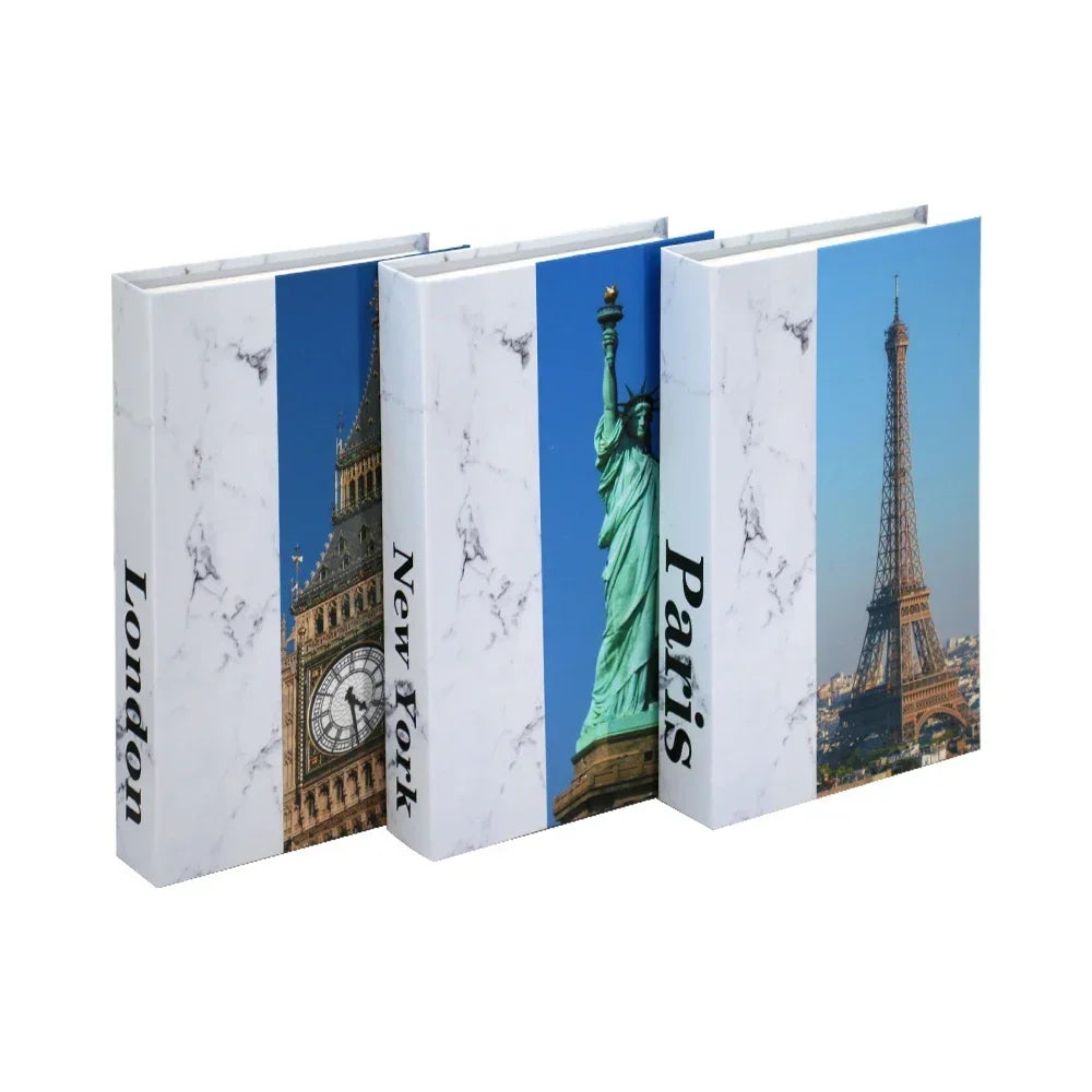 3PCS Fashion Decorative Fake Books
