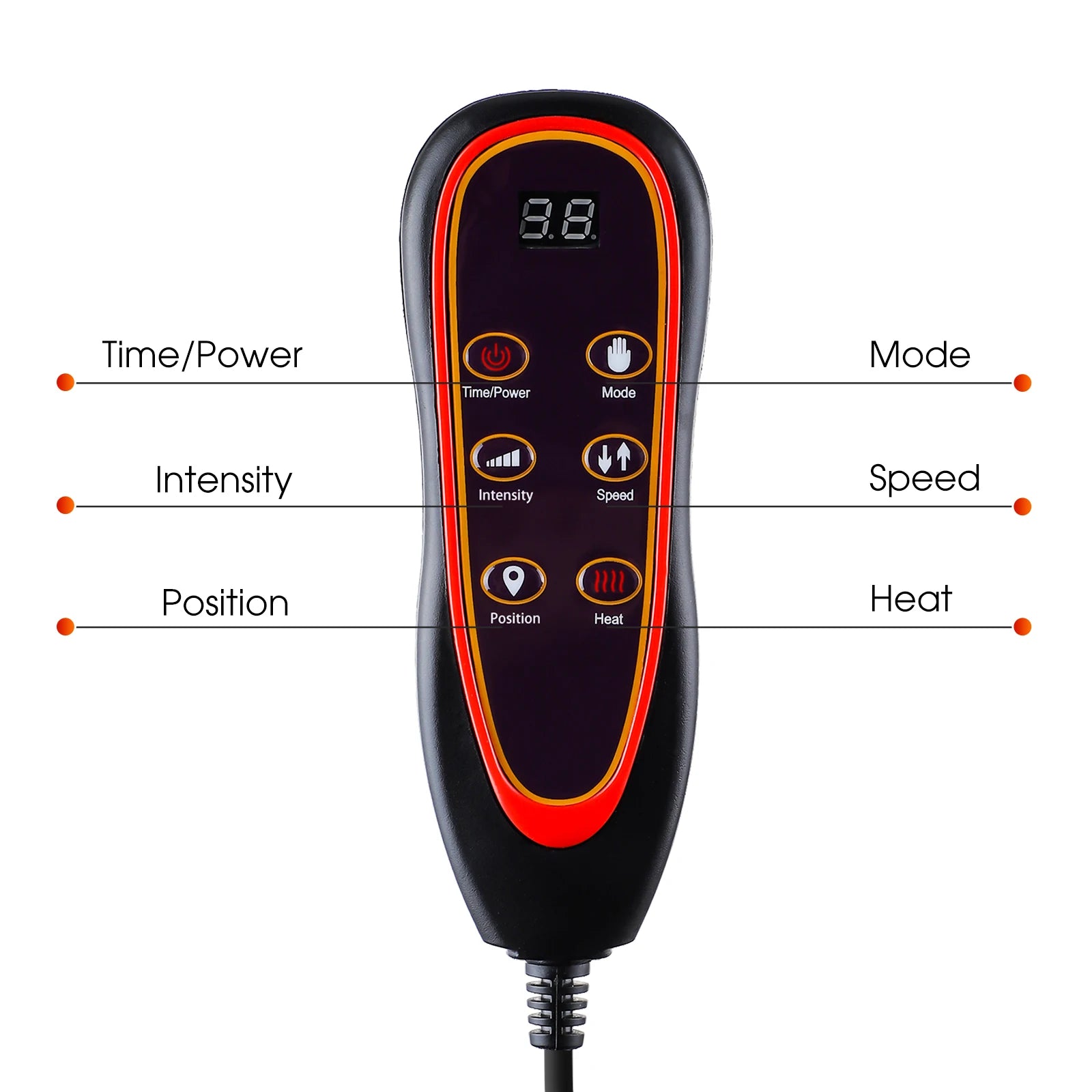 Infrared Full Body Massage Chair Pad for Car, Home & Office