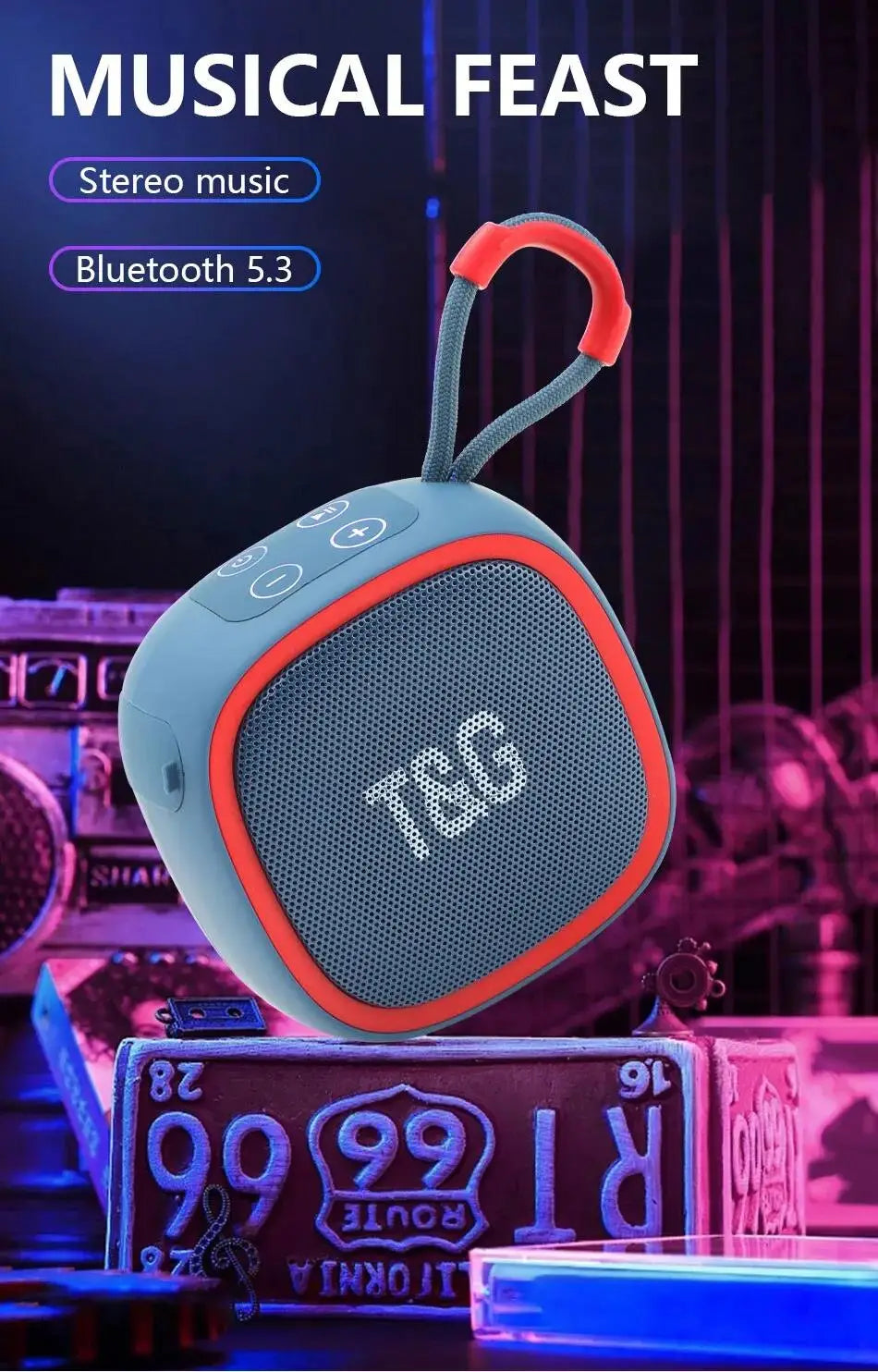 Portable Bluetooth Speaker with FM Radio