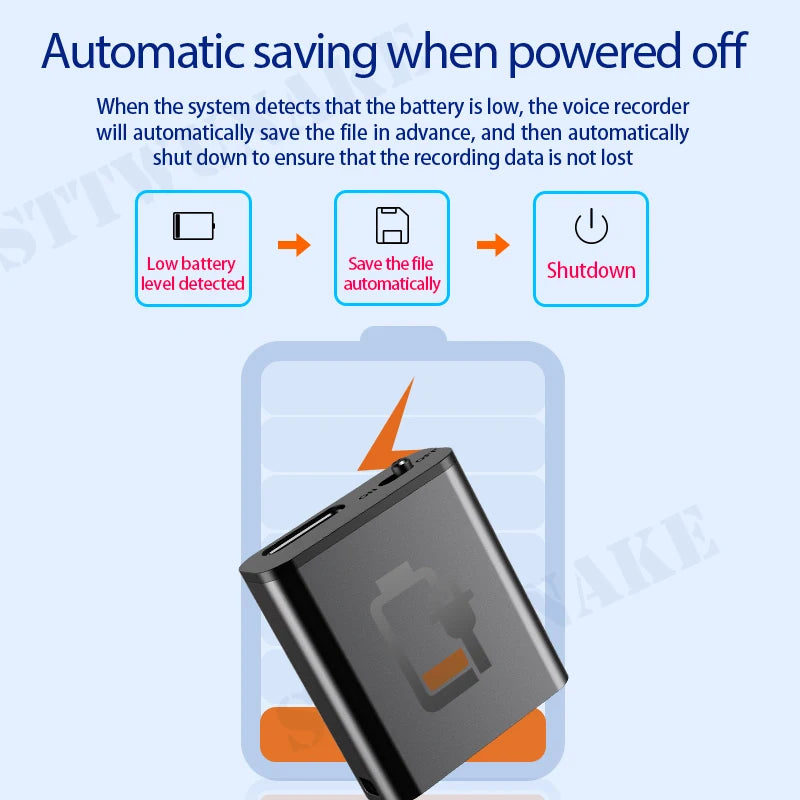 Ultra-Slim 0.25cm Digital Audio Dictaphone with Magnet