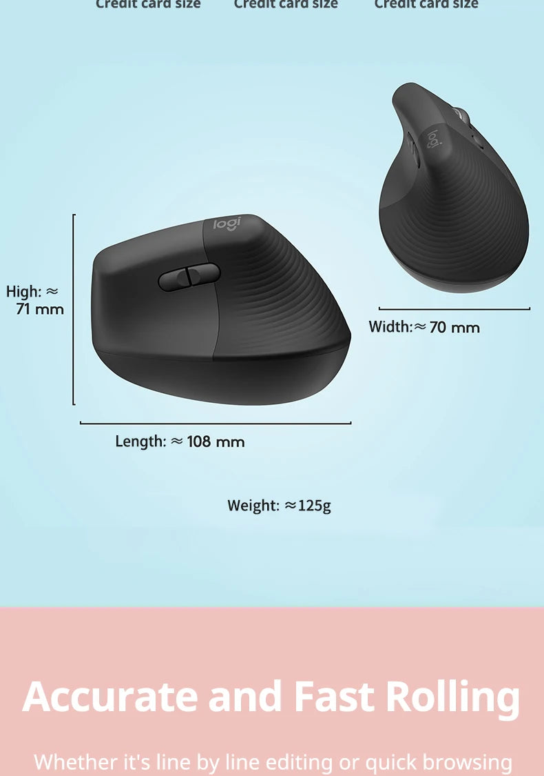 Logitech Lift Ergonomic Vertical Mouse