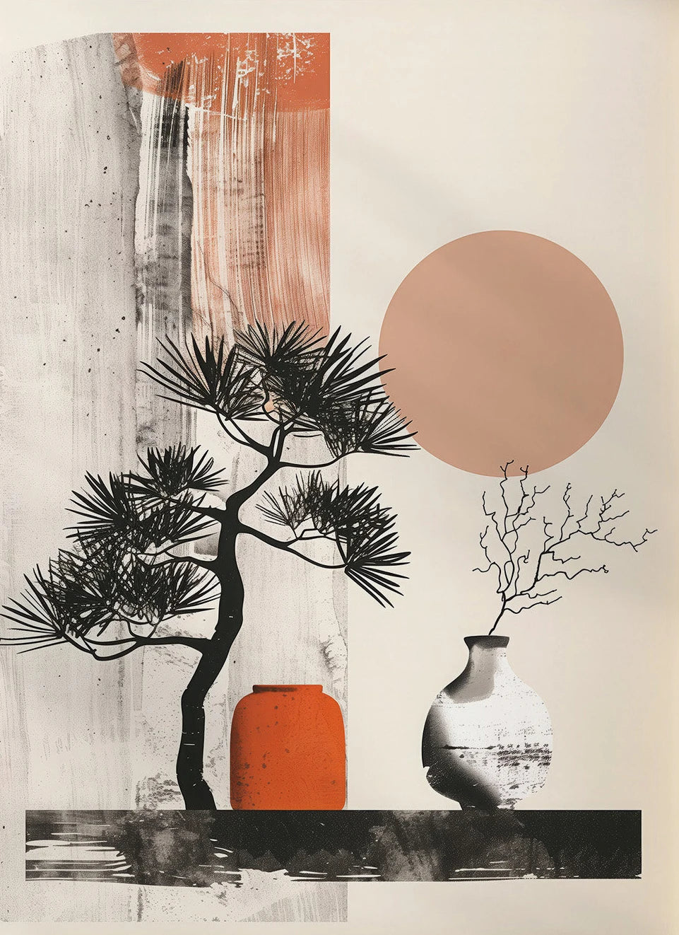 Nordic Zen Landscape Canvas Art