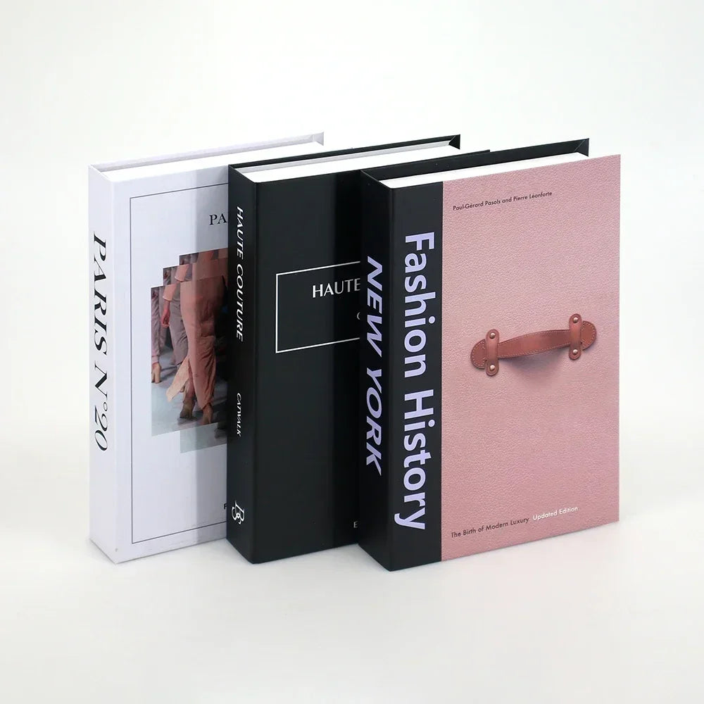 3PCS Fashion Decorative Fake Books