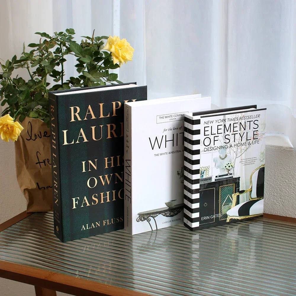 3PCS Fashion Decorative Fake Books