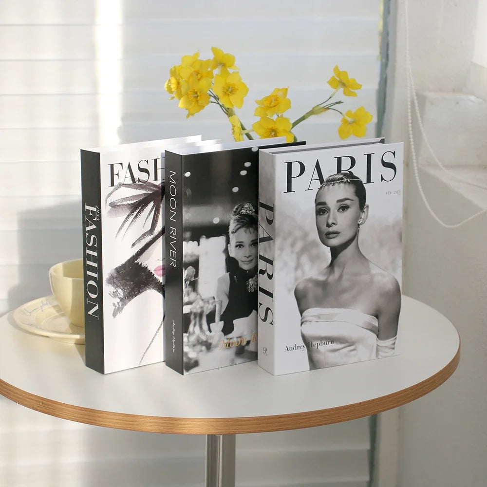 3PCS Fashion Decorative Fake Books