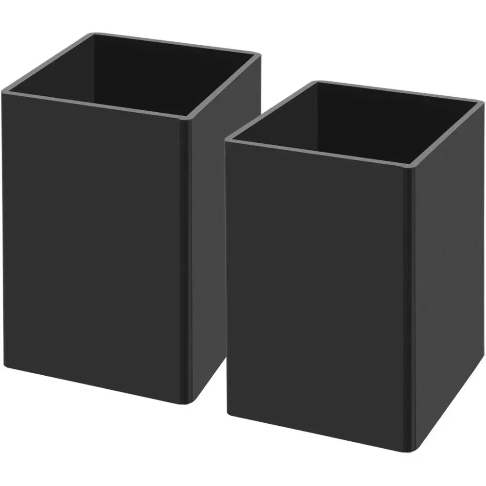 Black Acrylic Pen Holder 2-Pack