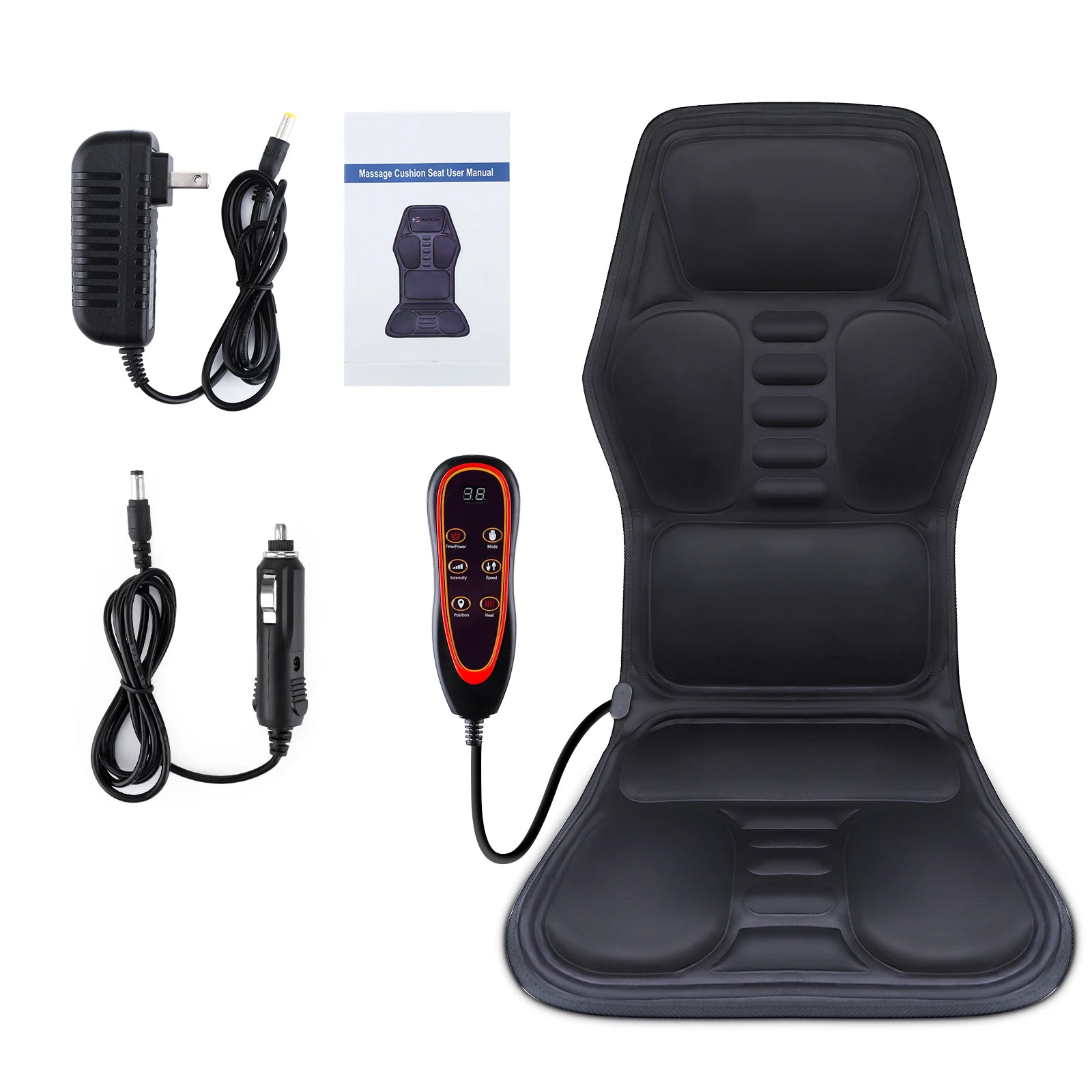 Infrared Full Body Massage Chair Pad for Car, Home & Office