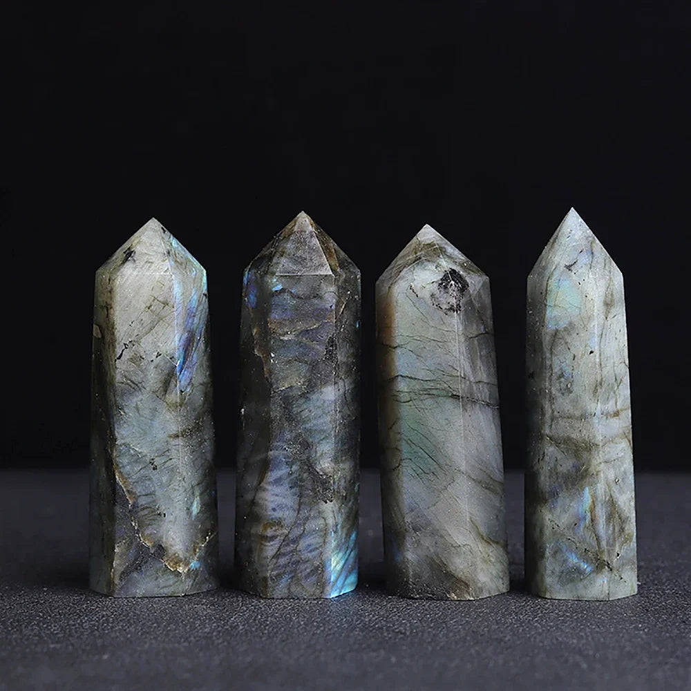 Natural Stone & Crystal Point Wand