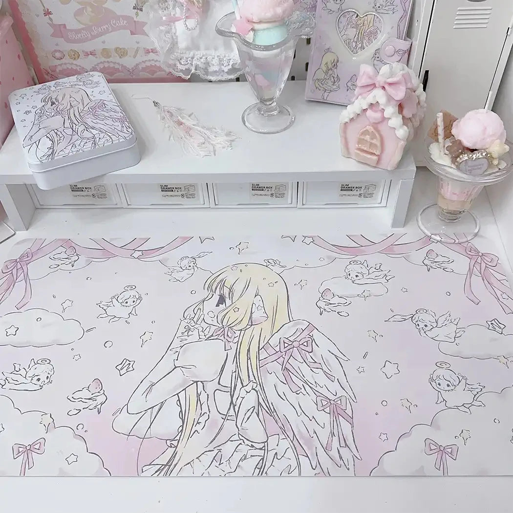 INS Style Cute Girl Mouse Pad