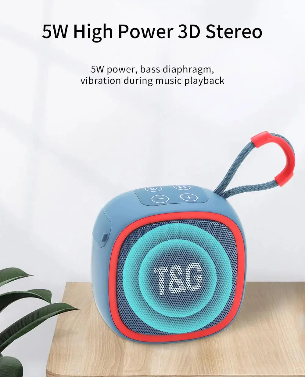 Portable Bluetooth Speaker with FM Radio