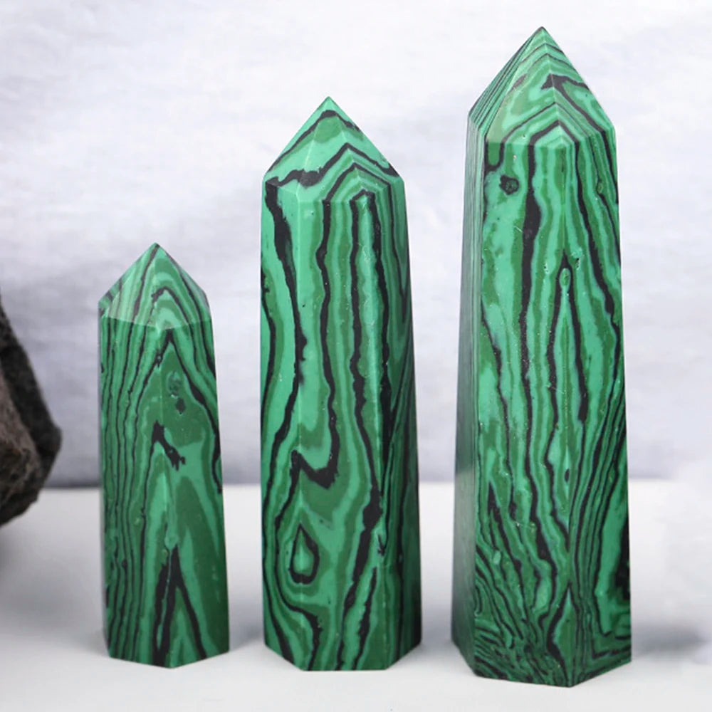 Natural Stone & Crystal Point Wand