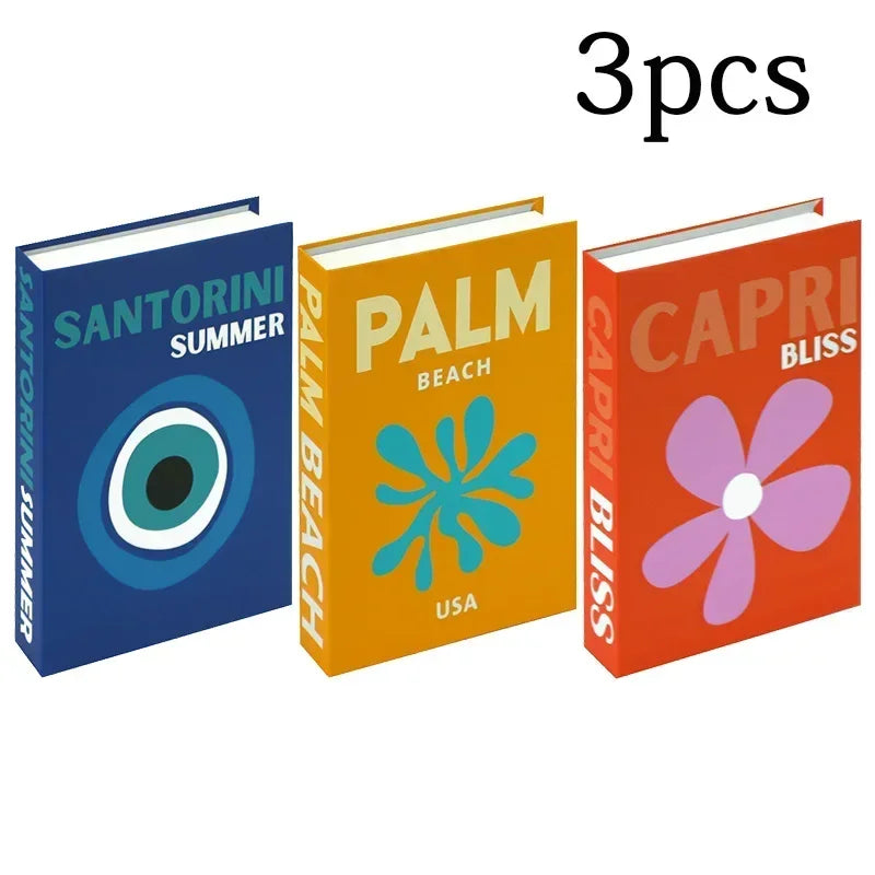 3PCS Fashion Decorative Fake Books