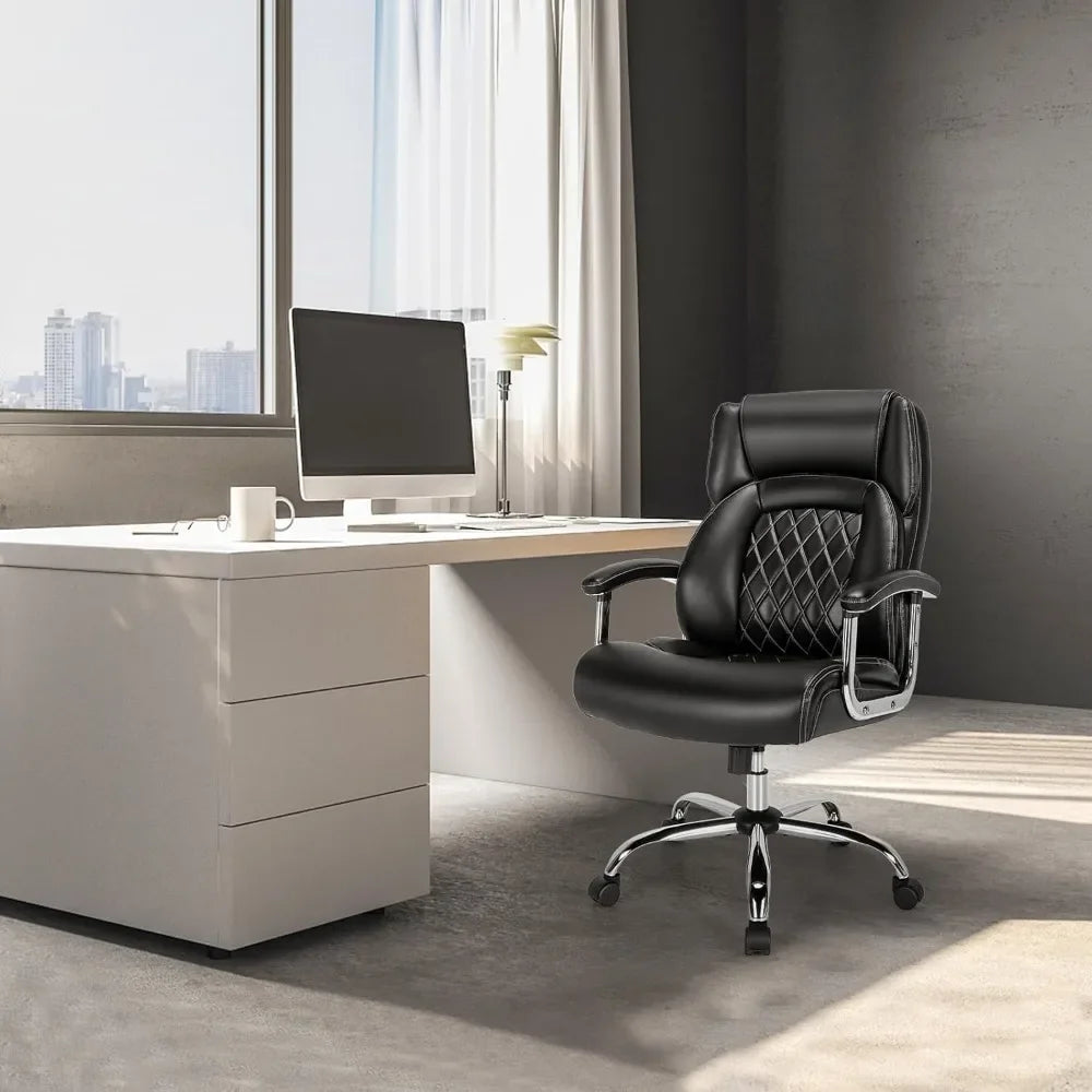 Big & Tall 500lb PU Leather Office Chair