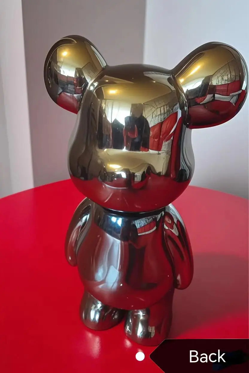 Aesthetic Bear Ceramic Sculpture