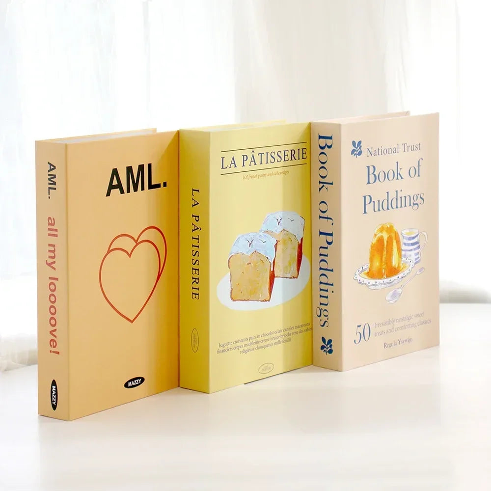 3PCS Fashion Decorative Fake Books