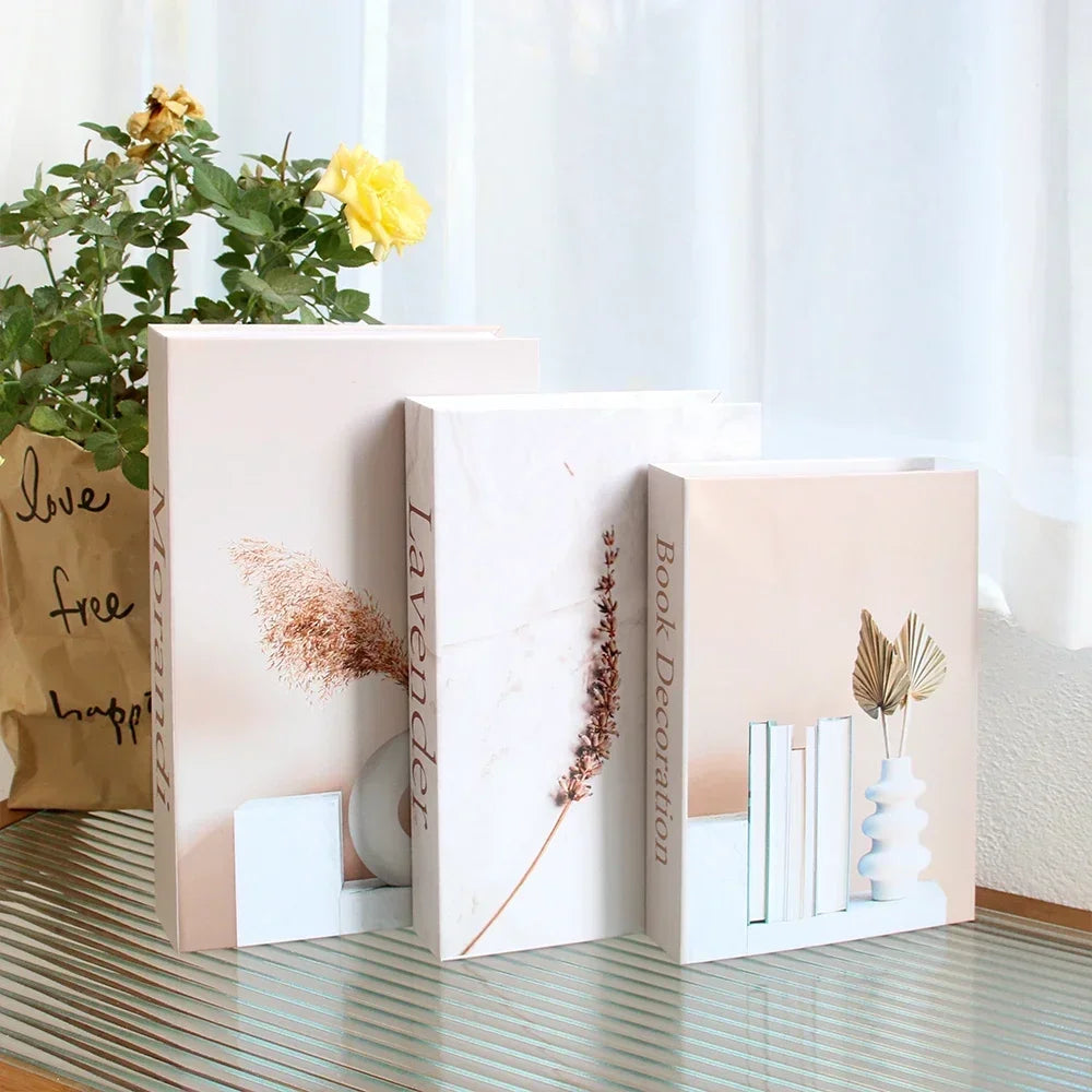 3PCS Fashion Decorative Fake Books