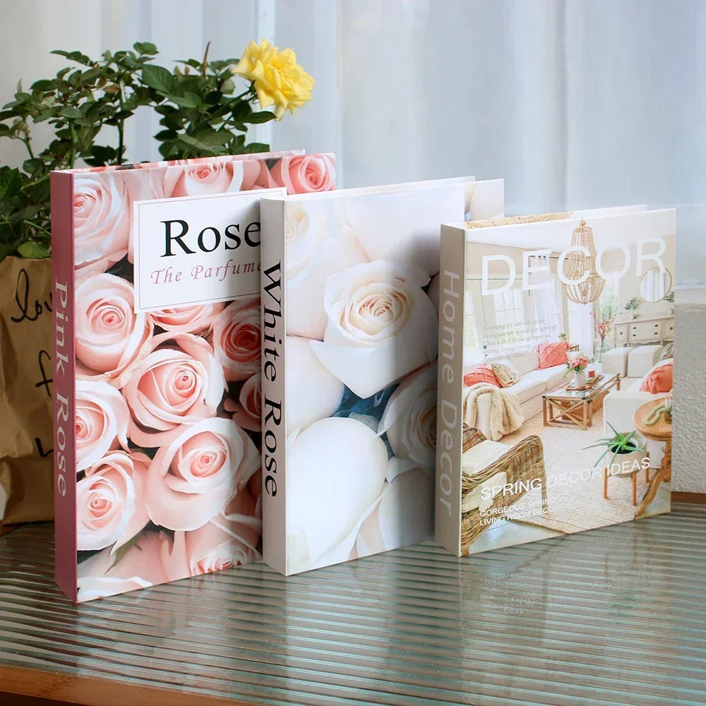 3PCS Fashion Decorative Fake Books