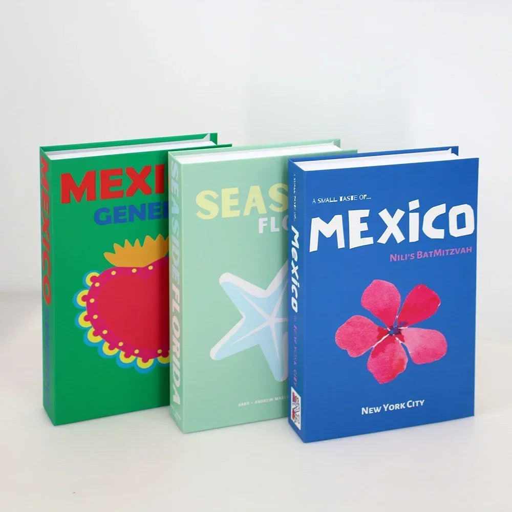 3PCS Fashion Decorative Fake Books