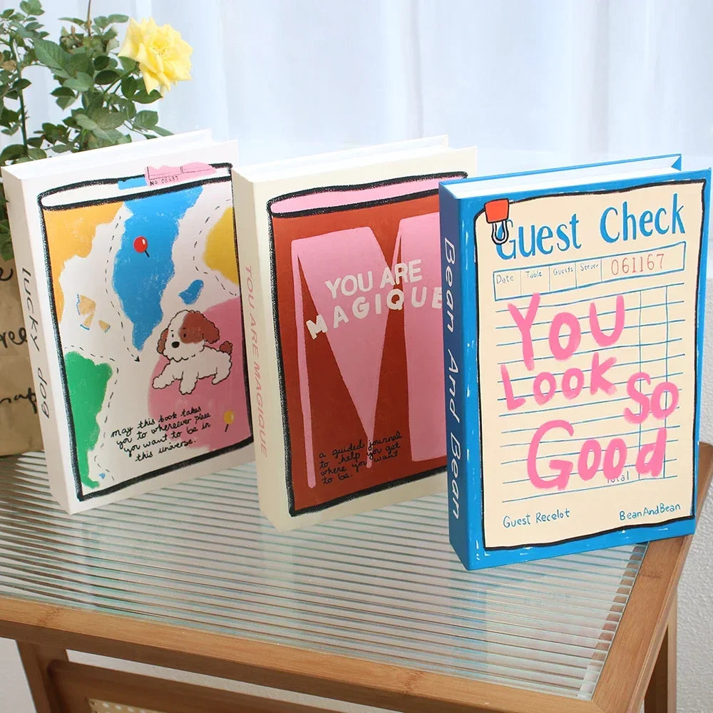 3PCS Fashion Decorative Fake Books