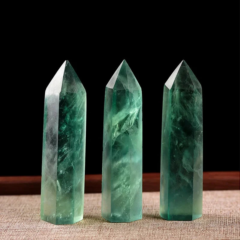Natural Stone & Crystal Point Wand