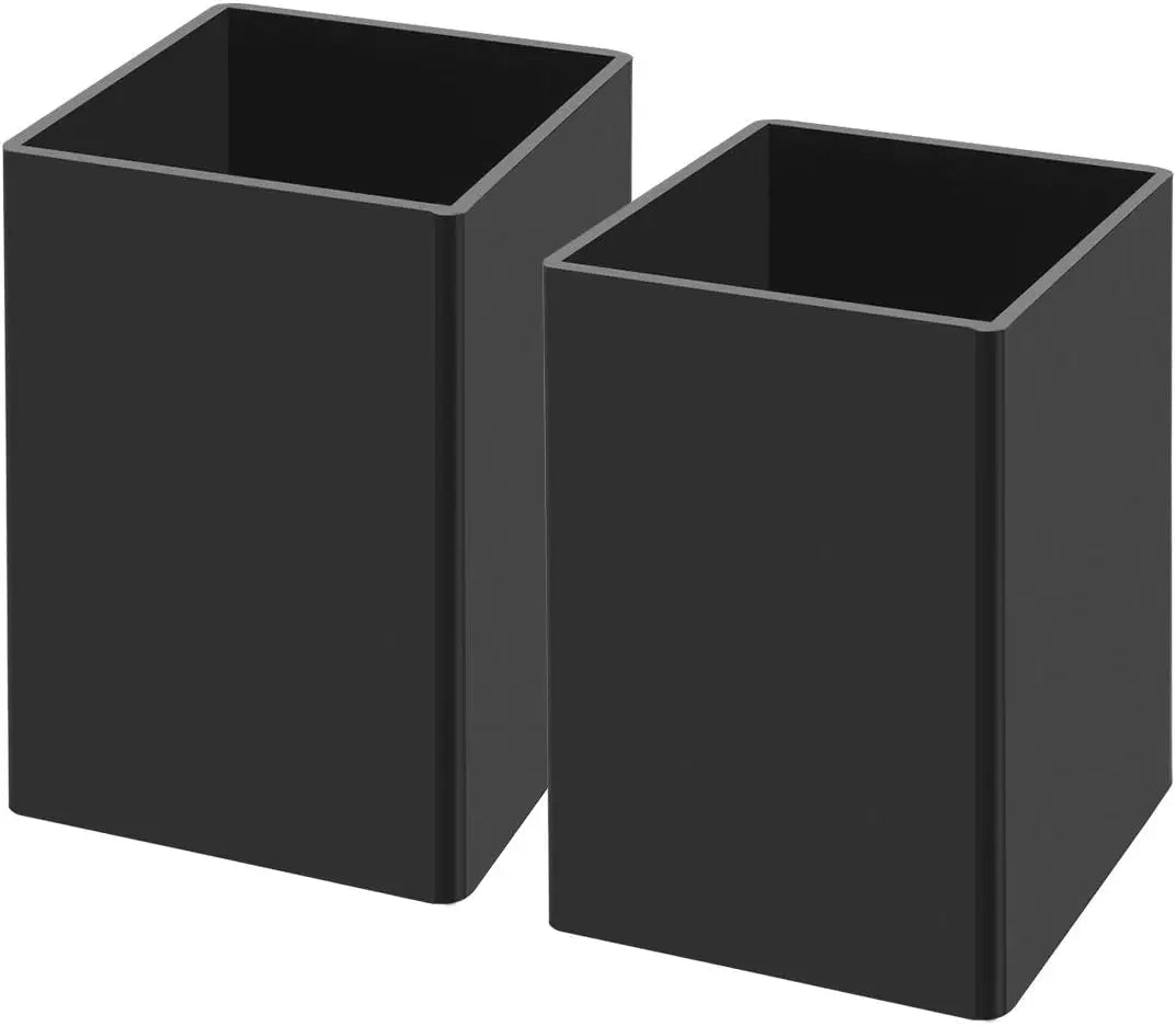 Black Acrylic Pen Holder 2-Pack