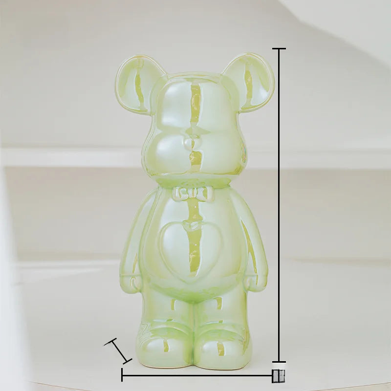 Aesthetic Bear Ceramic Sculpture
