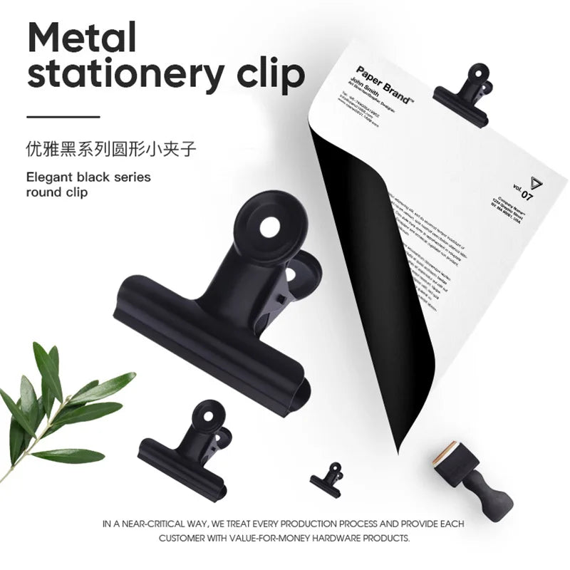 5PCS Metal Binder Clips Assorted Sizes