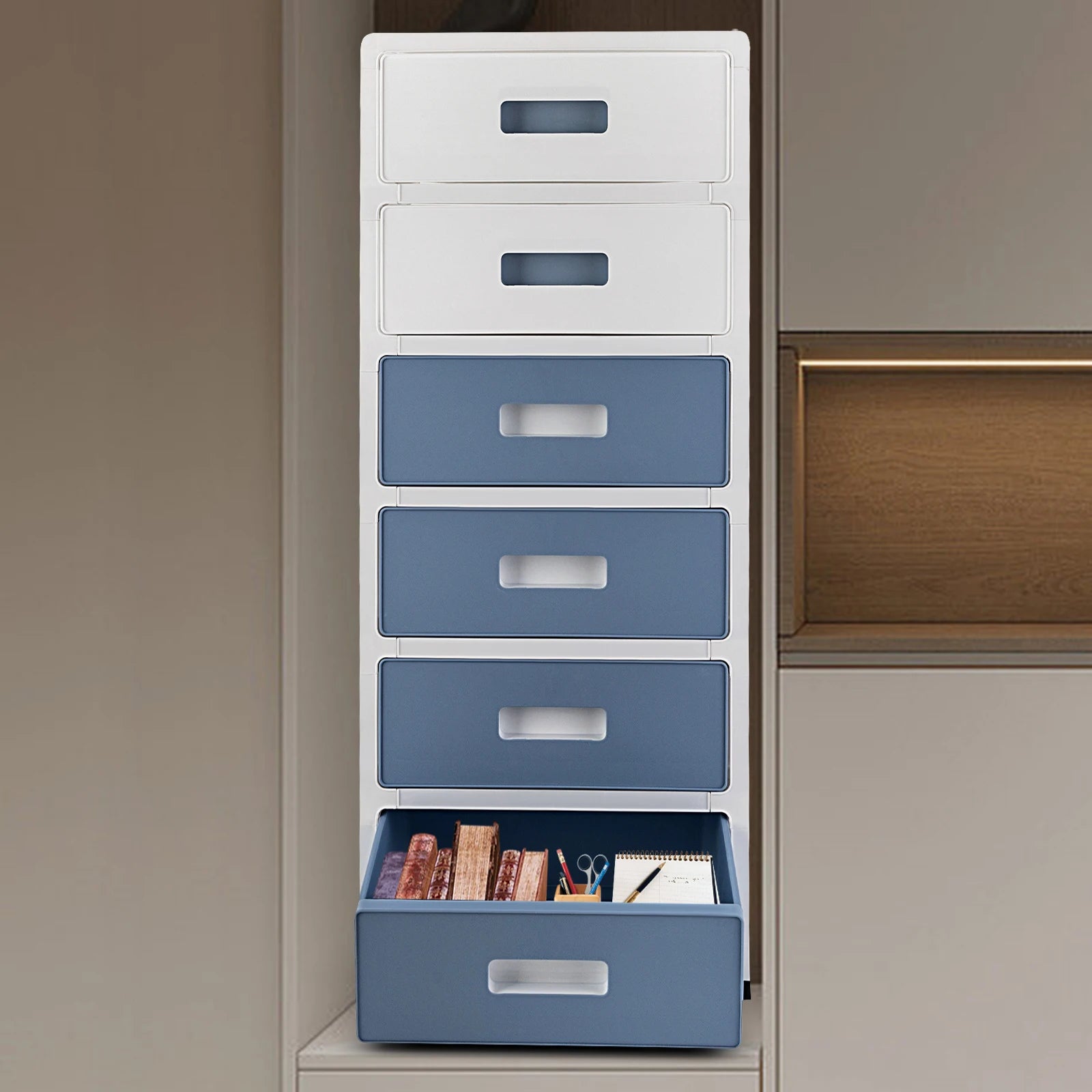 6-Drawer Chest Storage Cabinet