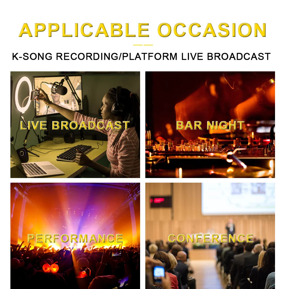 TKLBLS Professional 6-Channel Audio Mixer