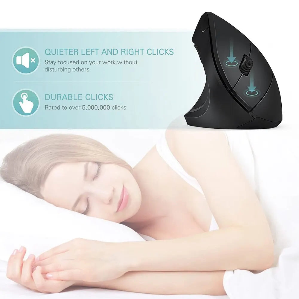 Ergonomic Vertical Wireless Mouse