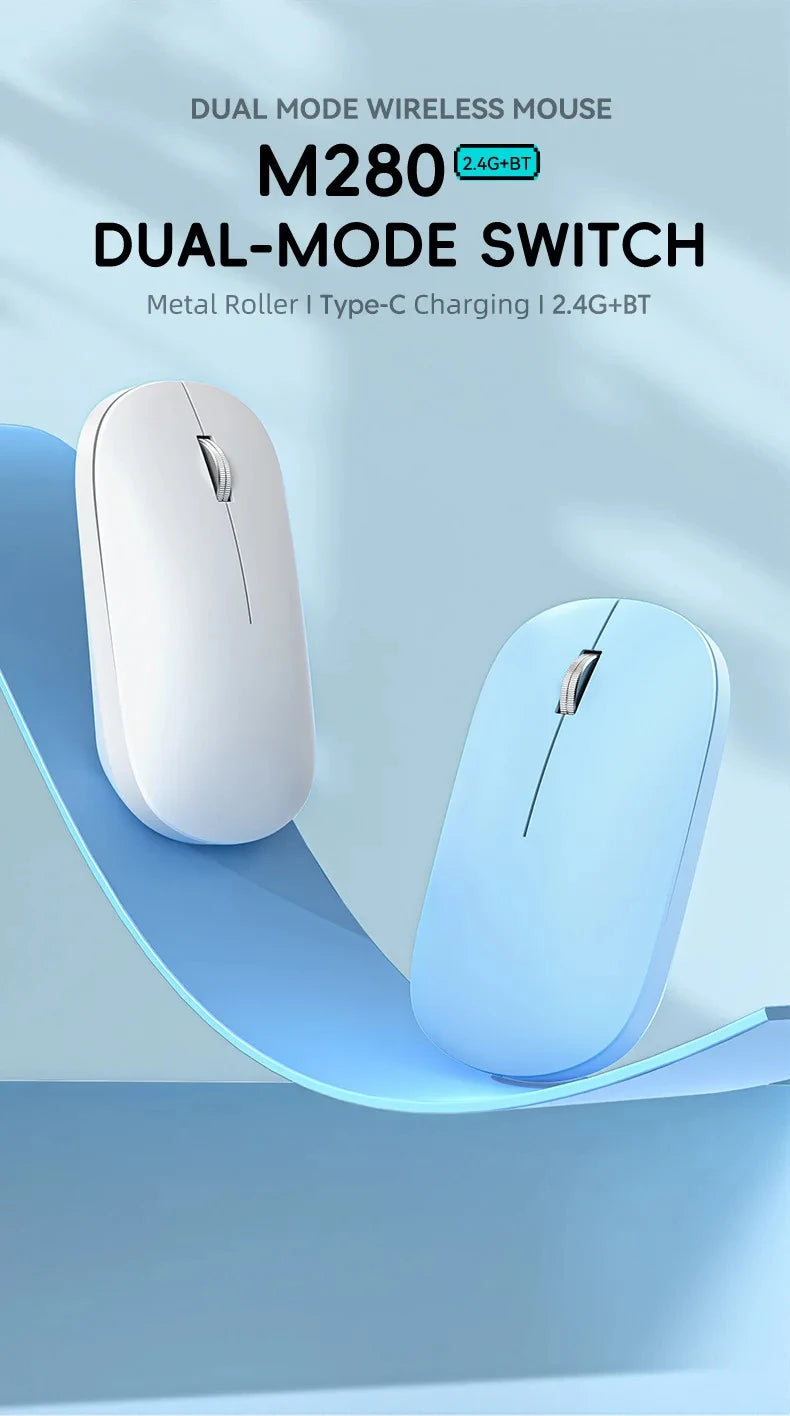 Xiaomi Wireless Mouse – Silent Click Portable Ergonomic Mouse with Type-C Charging