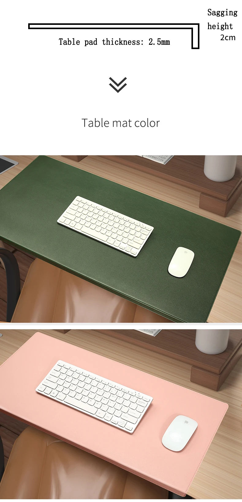 PU Desk Mat with Elbow & Wrist Support