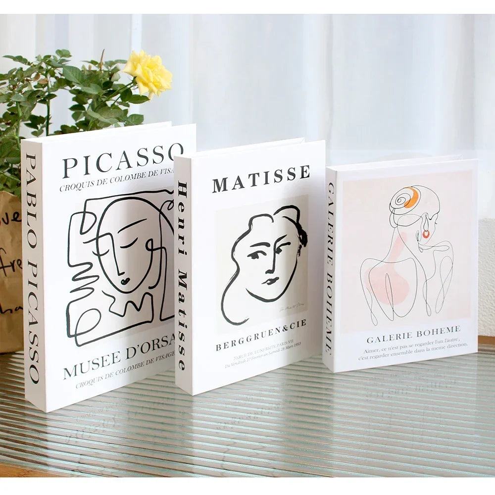 3PCS Fashion Decorative Fake Books