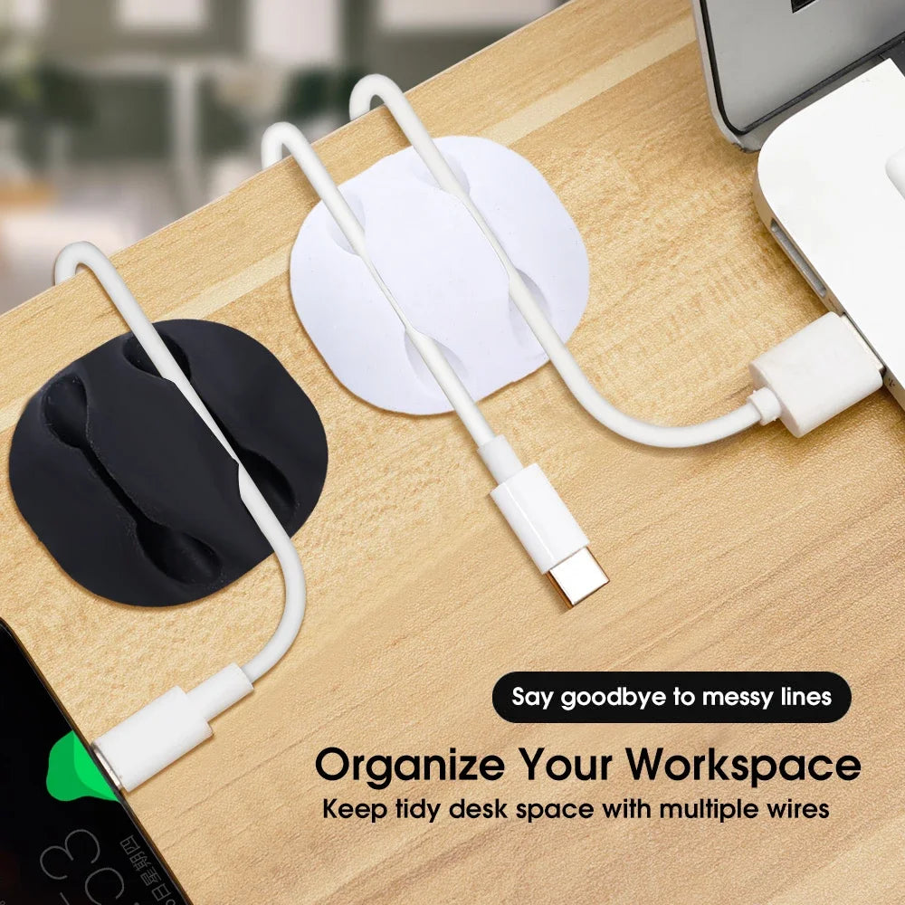 Silicone Self-Adhesive Cable Clips