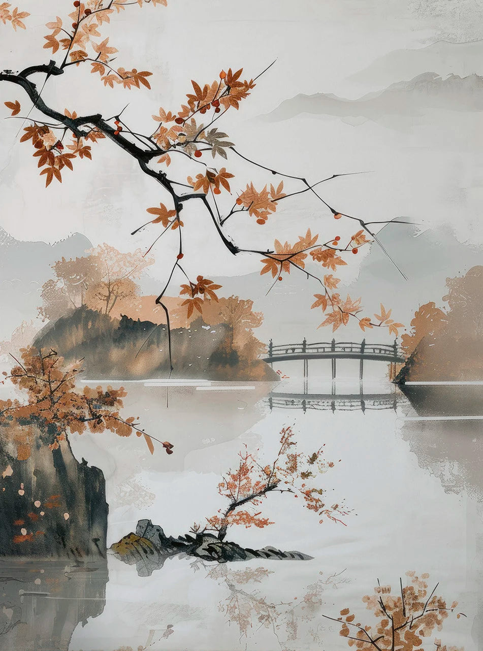 Nordic Zen Landscape Canvas Art