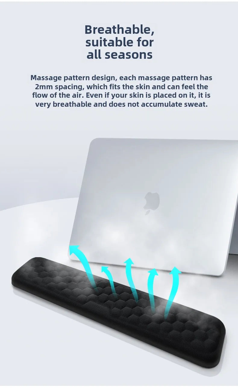Ergonomic Keyboard and Mouse Wrist Rest Set – Memory Foam Support Pad