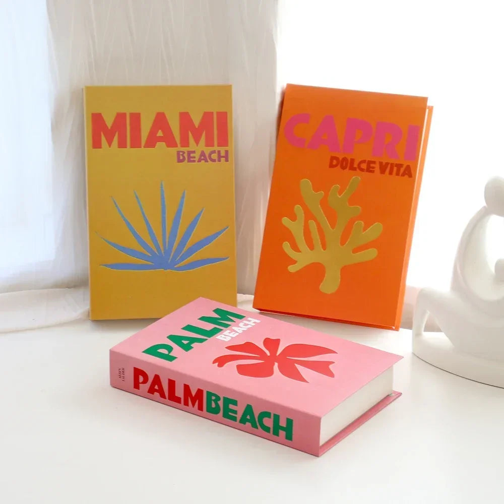 3PCS Fashion Decorative Fake Books