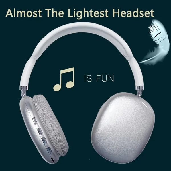 P9 Wireless Bluetooth Headphones – Noise Cancelling Over-Ear Headset with Mic