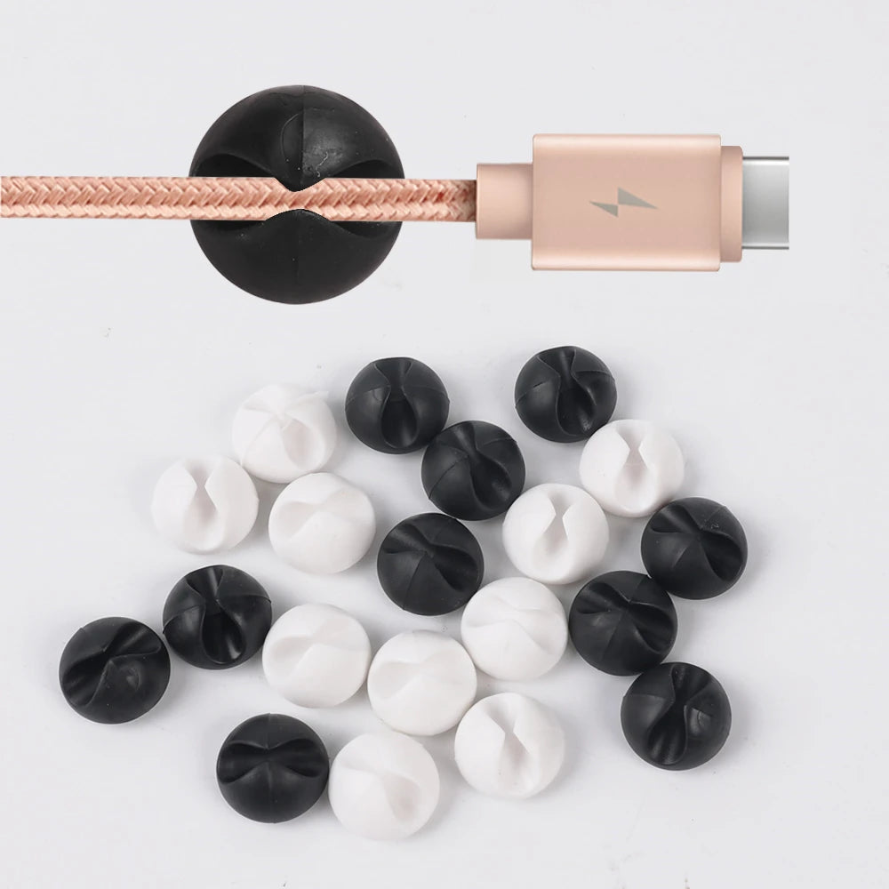 Silicone Self-Adhesive Cable Clips
