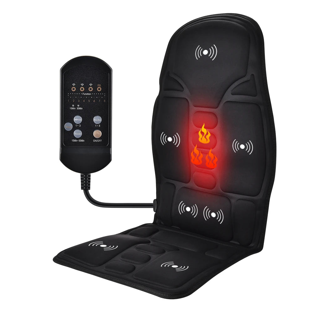 Infrared Full Body Massage Chair Pad for Car, Home & Office