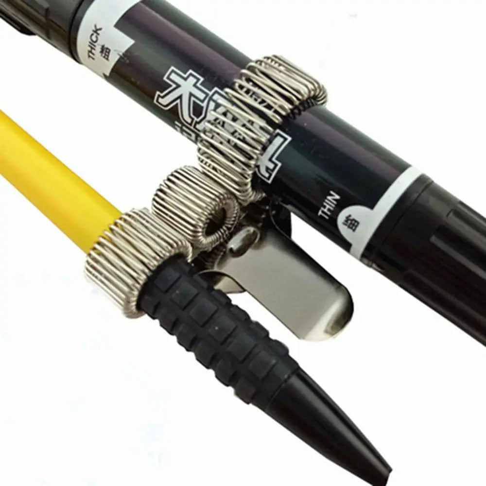 Metal Spring Pen Holder with Clip