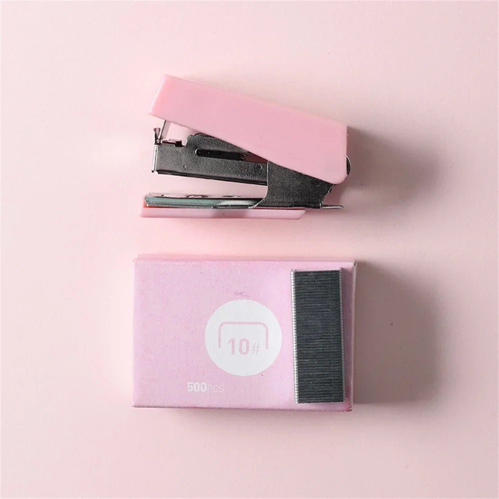 Mini Metal Stapler with 500 Staples