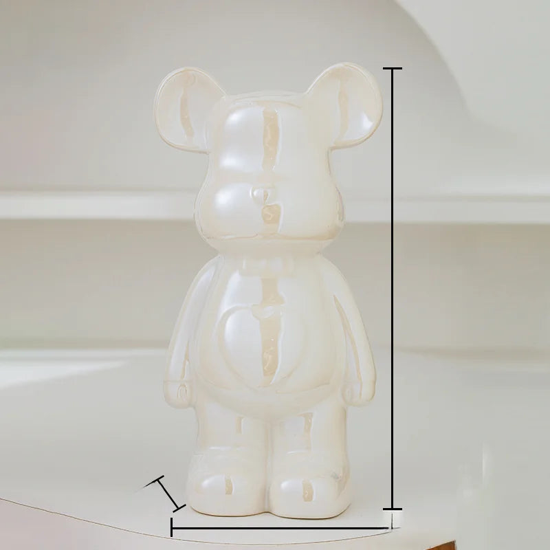 Aesthetic Bear Ceramic Sculpture