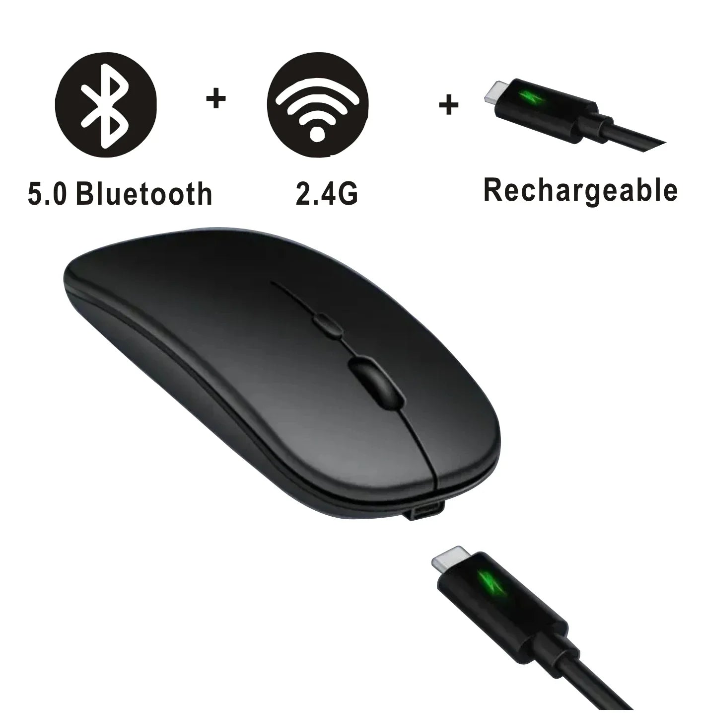 Rechargeable Wireless Bluetooth Mouse